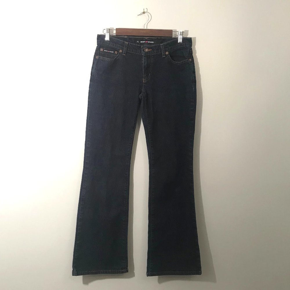 DKNY Times Square Flare Blue Jeans Juniors Size 7